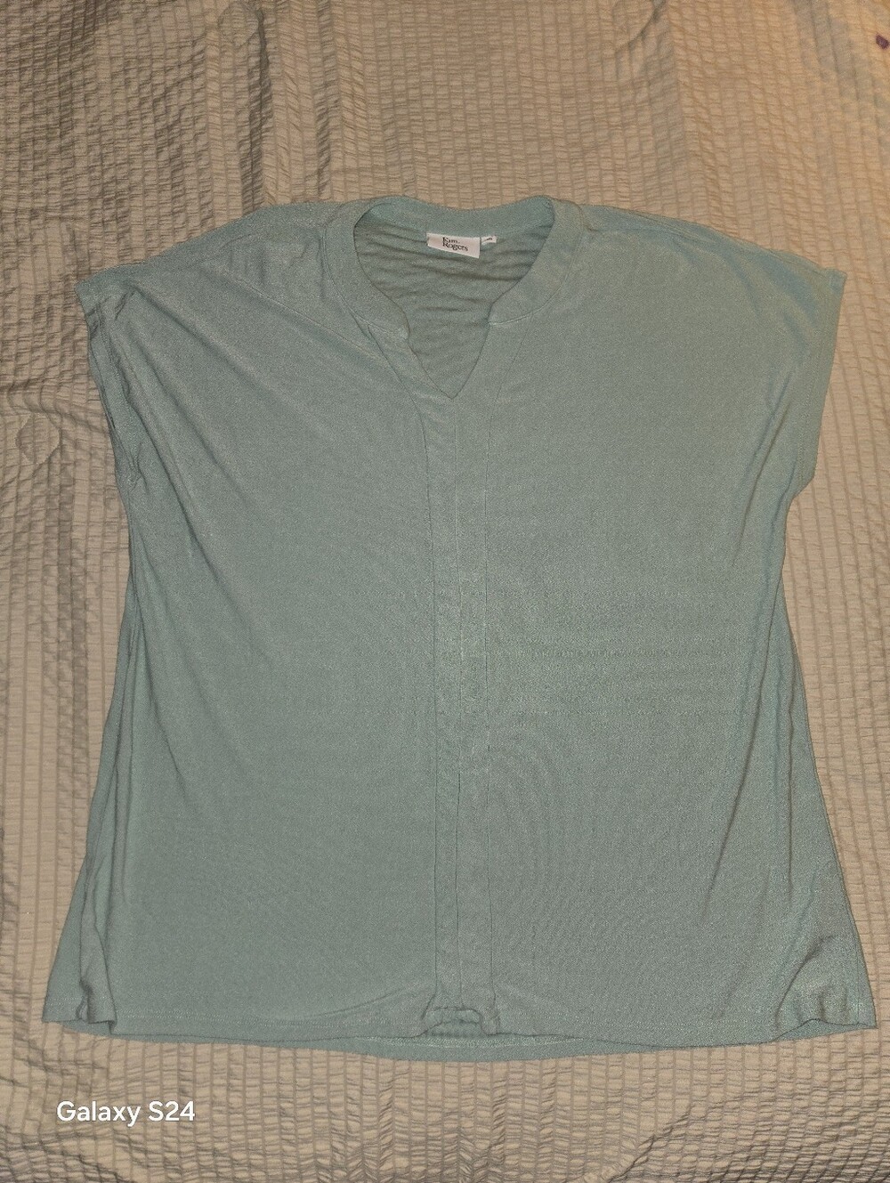 Kim Rogers Mint Green Sleeveless Knit Top